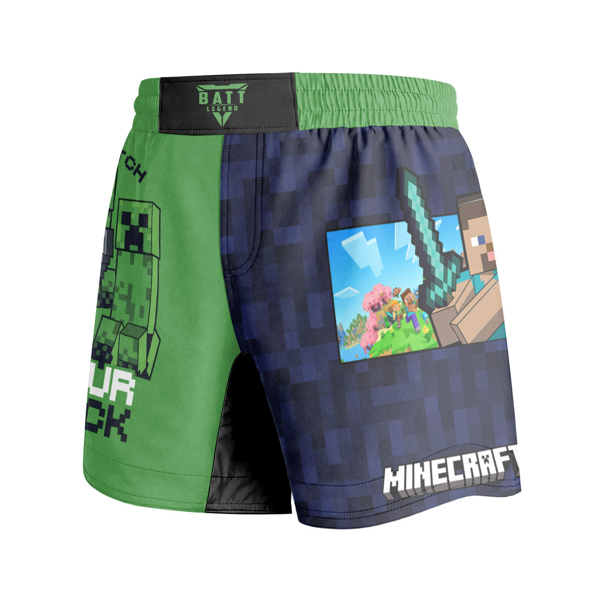 Minecraft Alway Watch Your Back Grappling Shorts