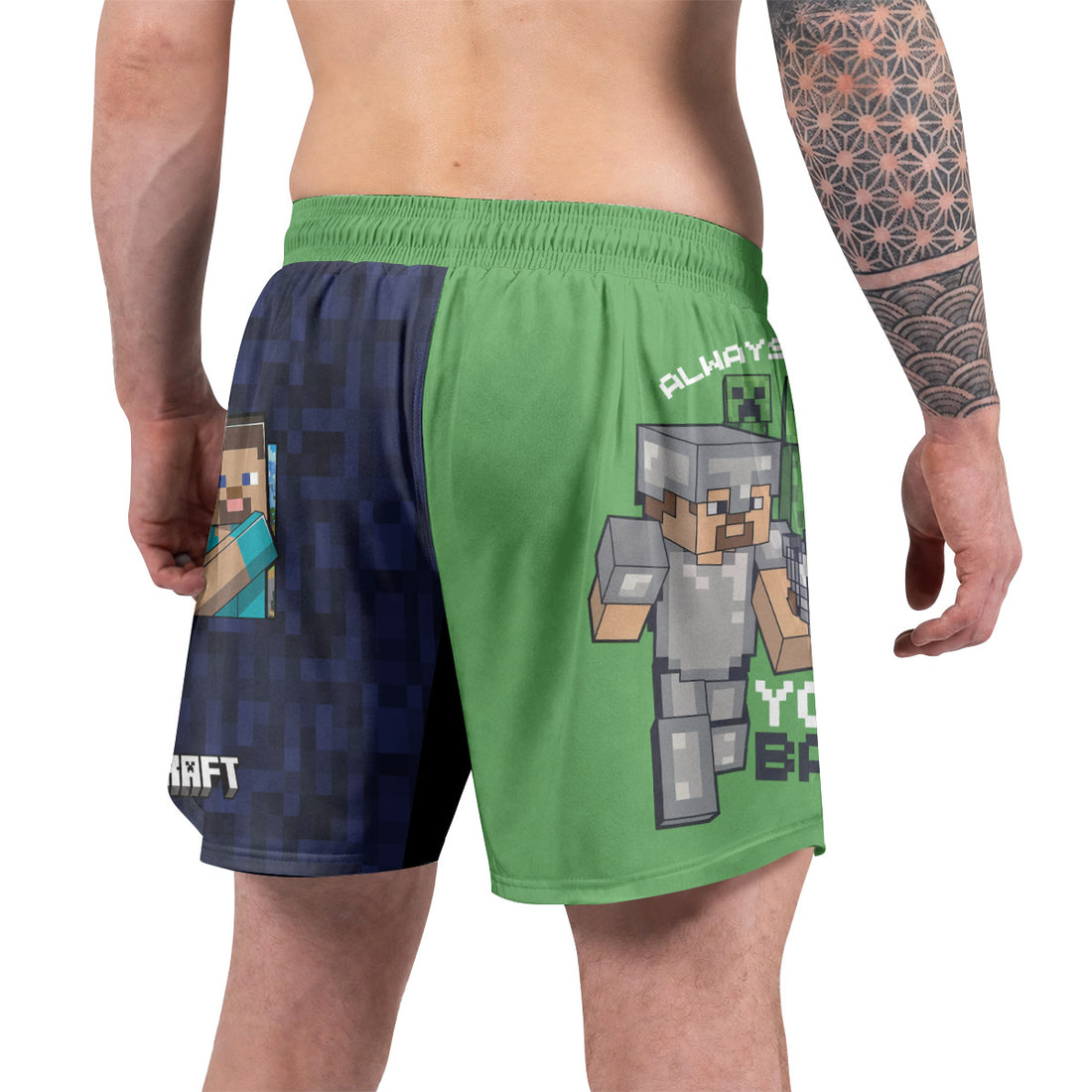 Minecraft Alway Watch Your Back Grappling Shorts