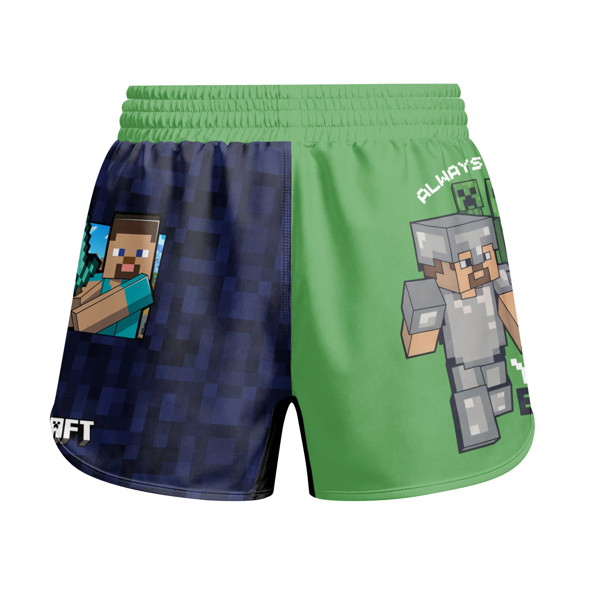 Minecraft Alway Watch Your Back Kids Grappling Shorts