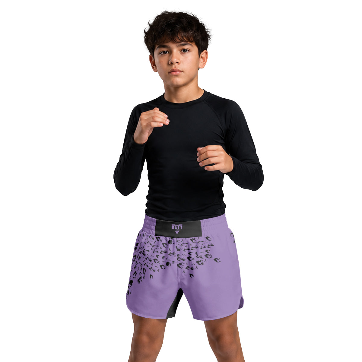 Naruto Sasuke Curse Mark Kids Grappling Shorts