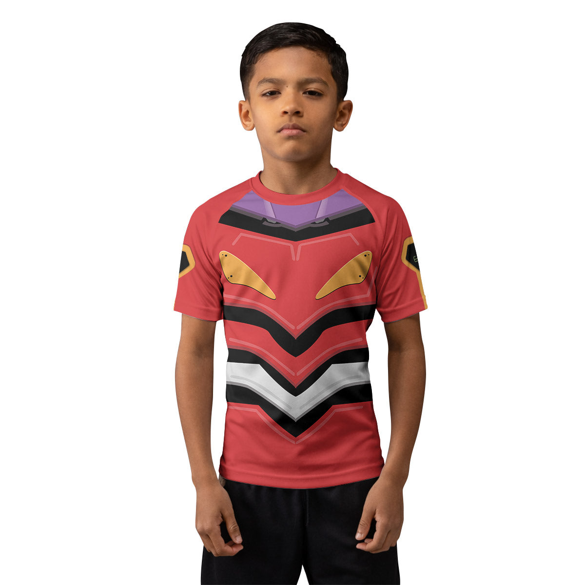 Neon Genesis Evangelion Unit 02 Kids Rash Guard