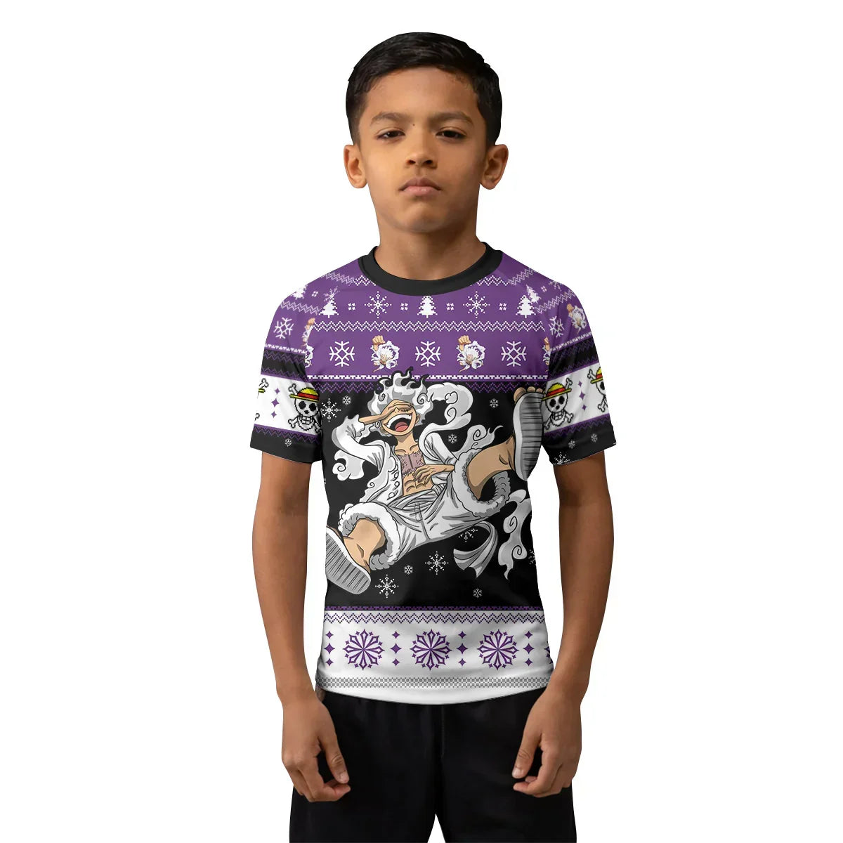 One Piece Luffy Gear Fifth Kids Rash Guard