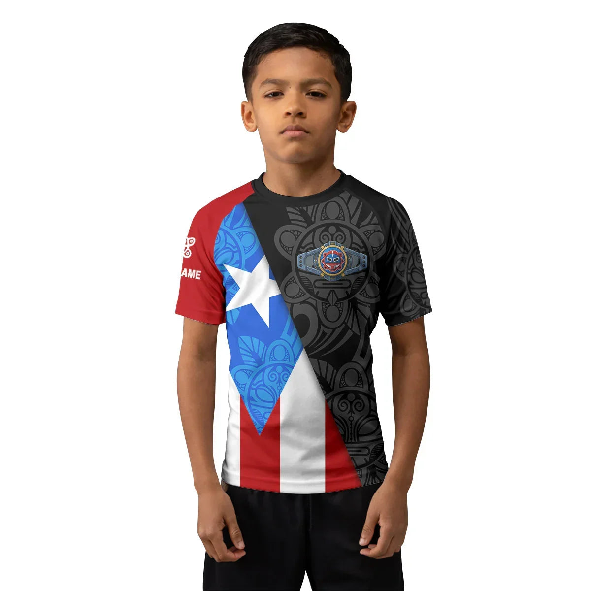 Personalized Puerto Rico Resilience Kids Rash Guard