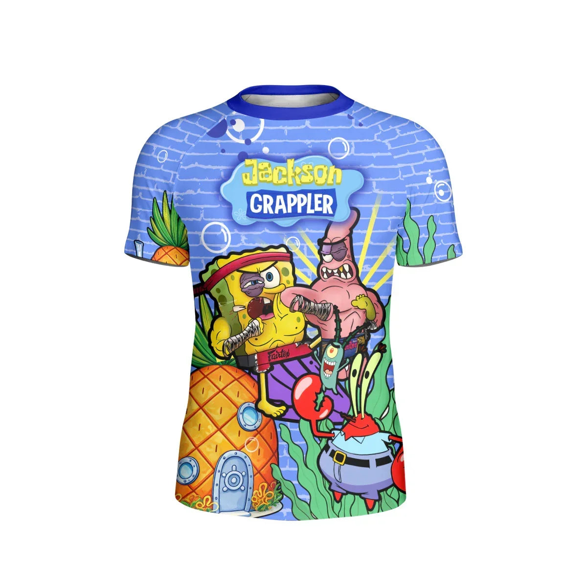 Personalized Spongebob Martial Art Kids Rash Guard