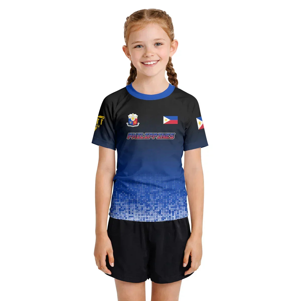 Philippines Halftone Kids Rash Guard