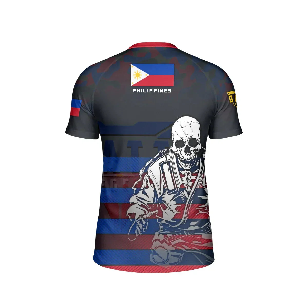 Philippines Skull Fighter Kids Rash Guard