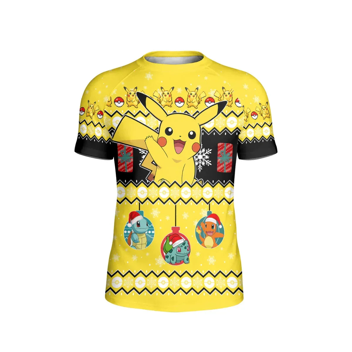 Pikachu Christmas Kids Rash Guard