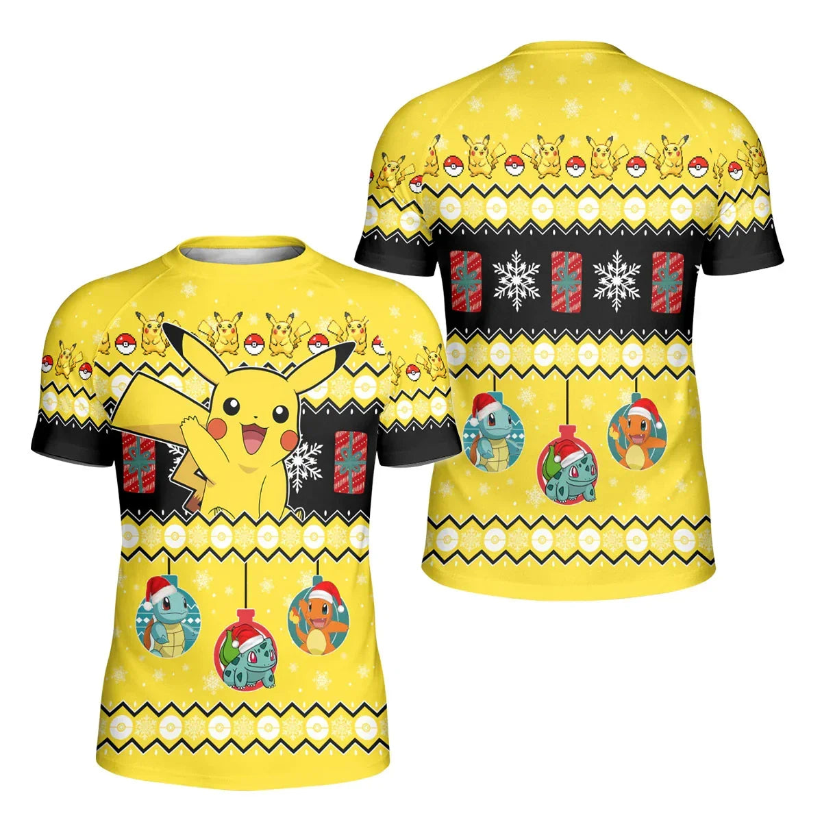 Pikachu Christmas Kids Rash Guard