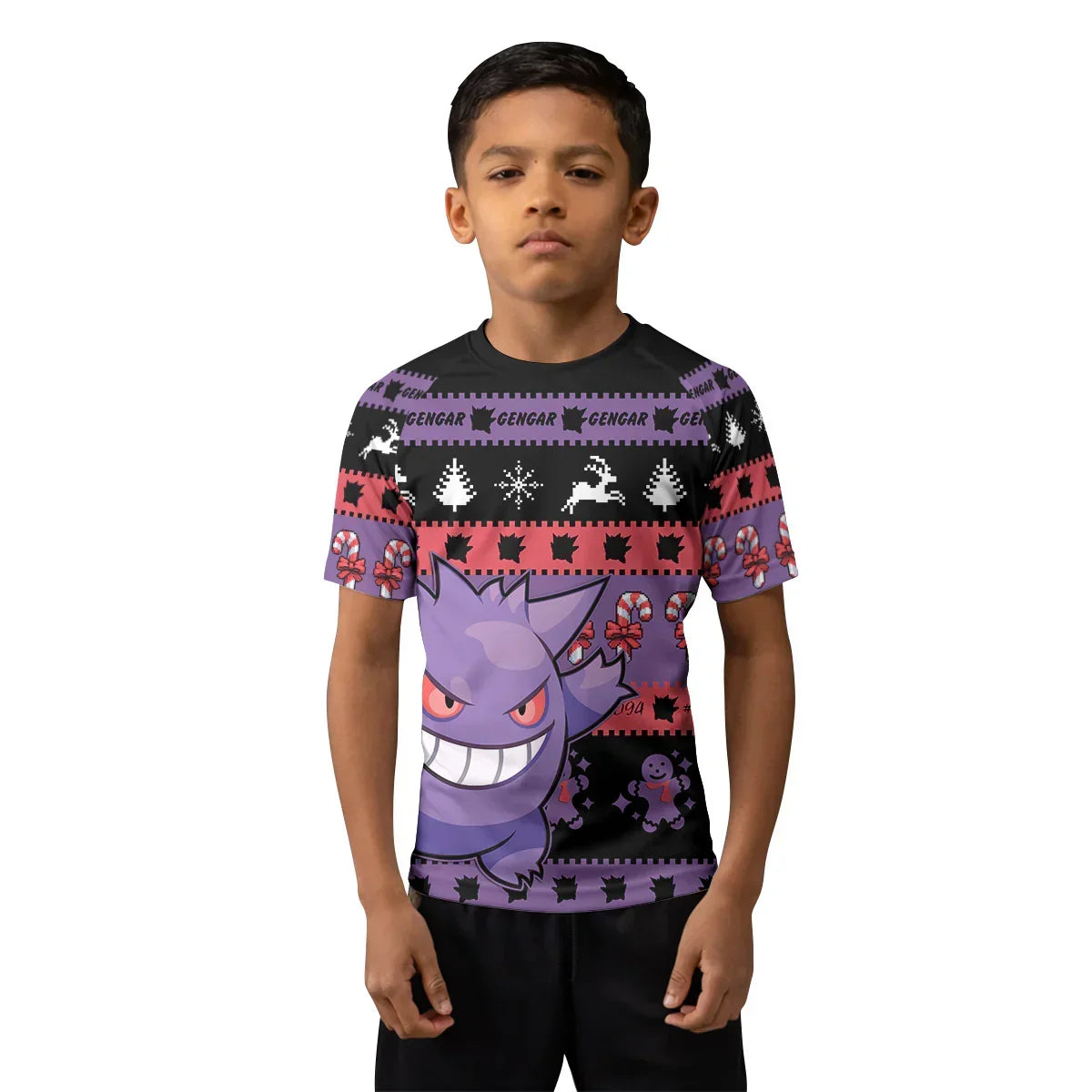 Pokemon Gengar Hello Winter Kids Rash Guard