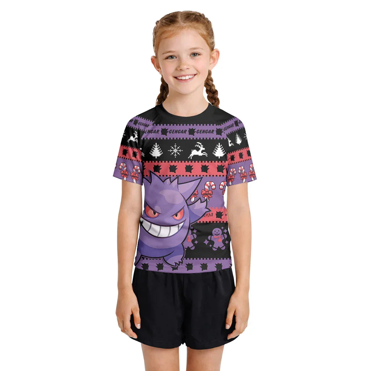 Pokemon Gengar Hello Winter Kids Rash Guard