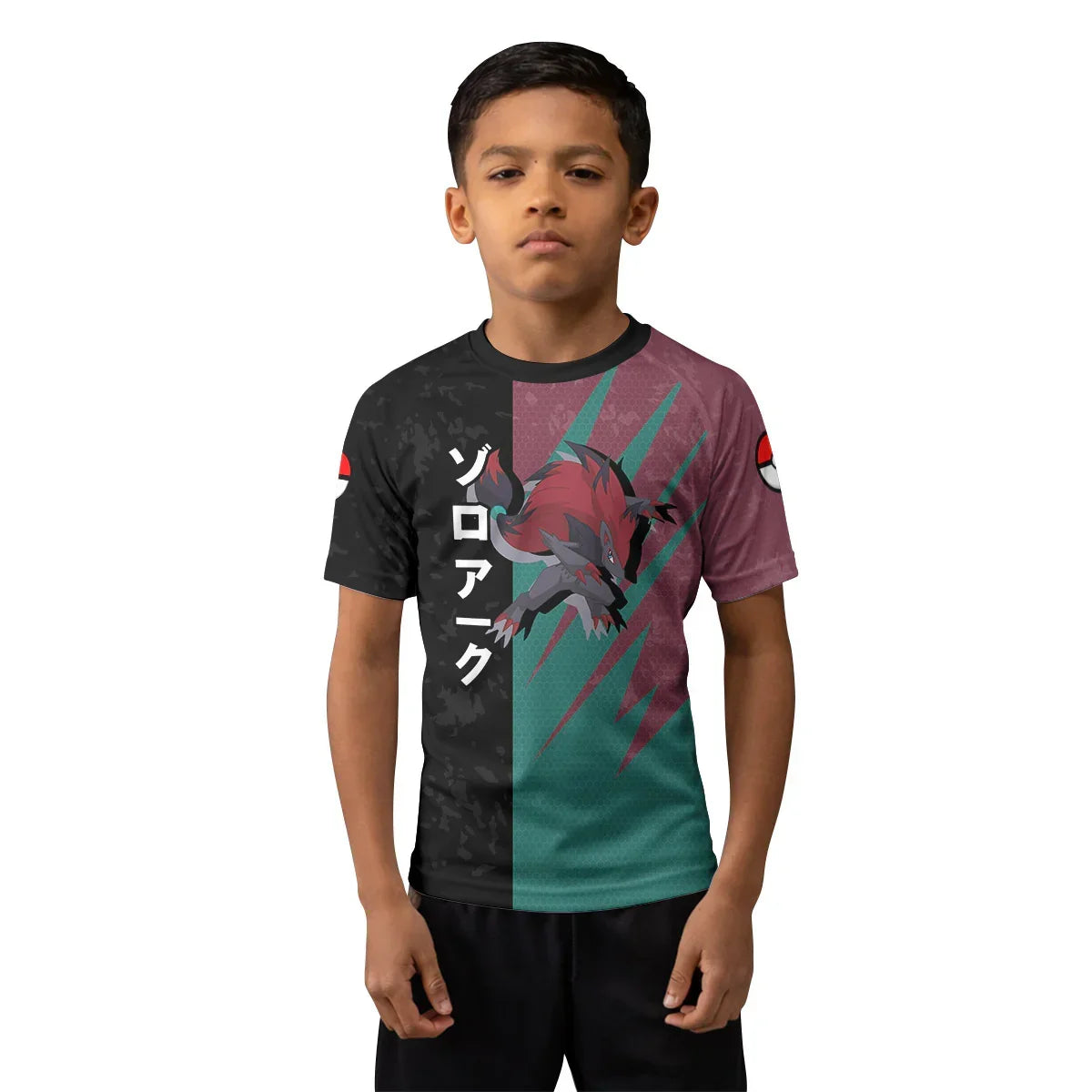 Pokemon Illusion Zoroark Kids Rash Guard
