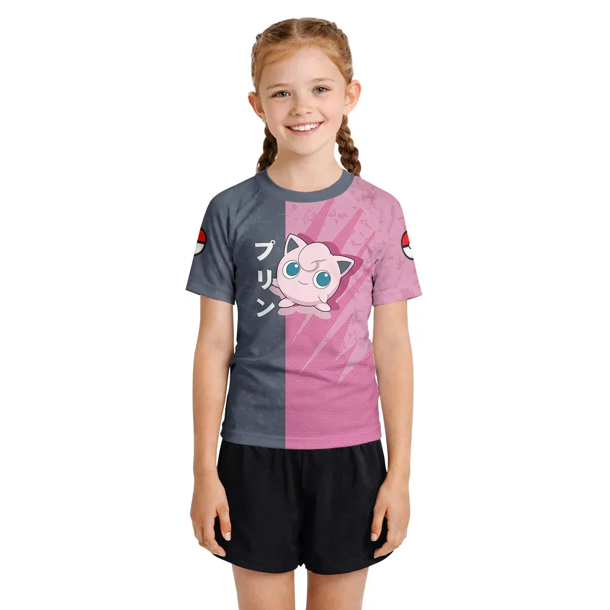 Pokemon Jigglypuff Love Singing Kids Rash Guard