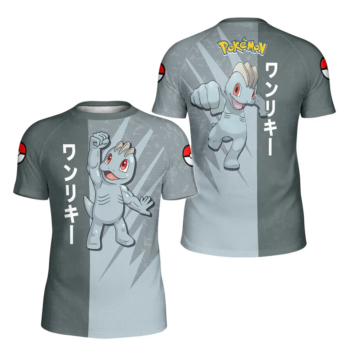 Pokemon Machop Kids Rash Guard