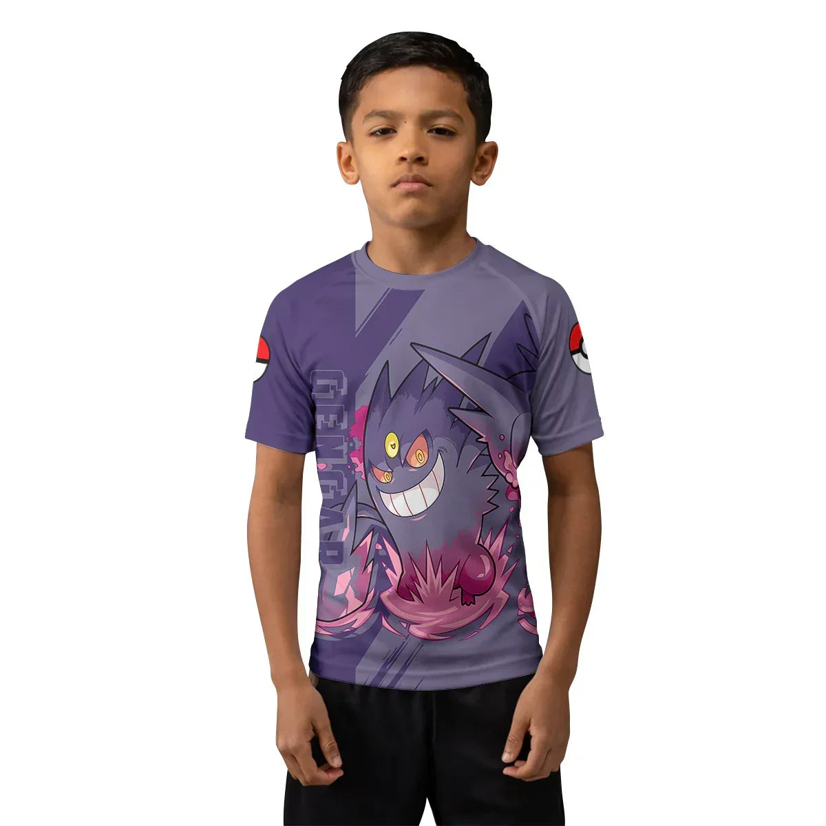 Pokemon Mega Gengar Kids Rash Guard