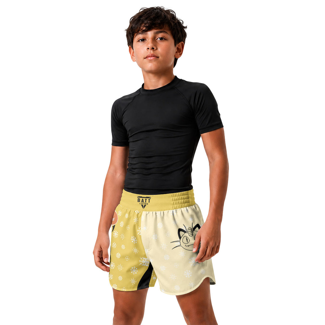 Pokemon Merry Christmas Kids Grappling Shorts