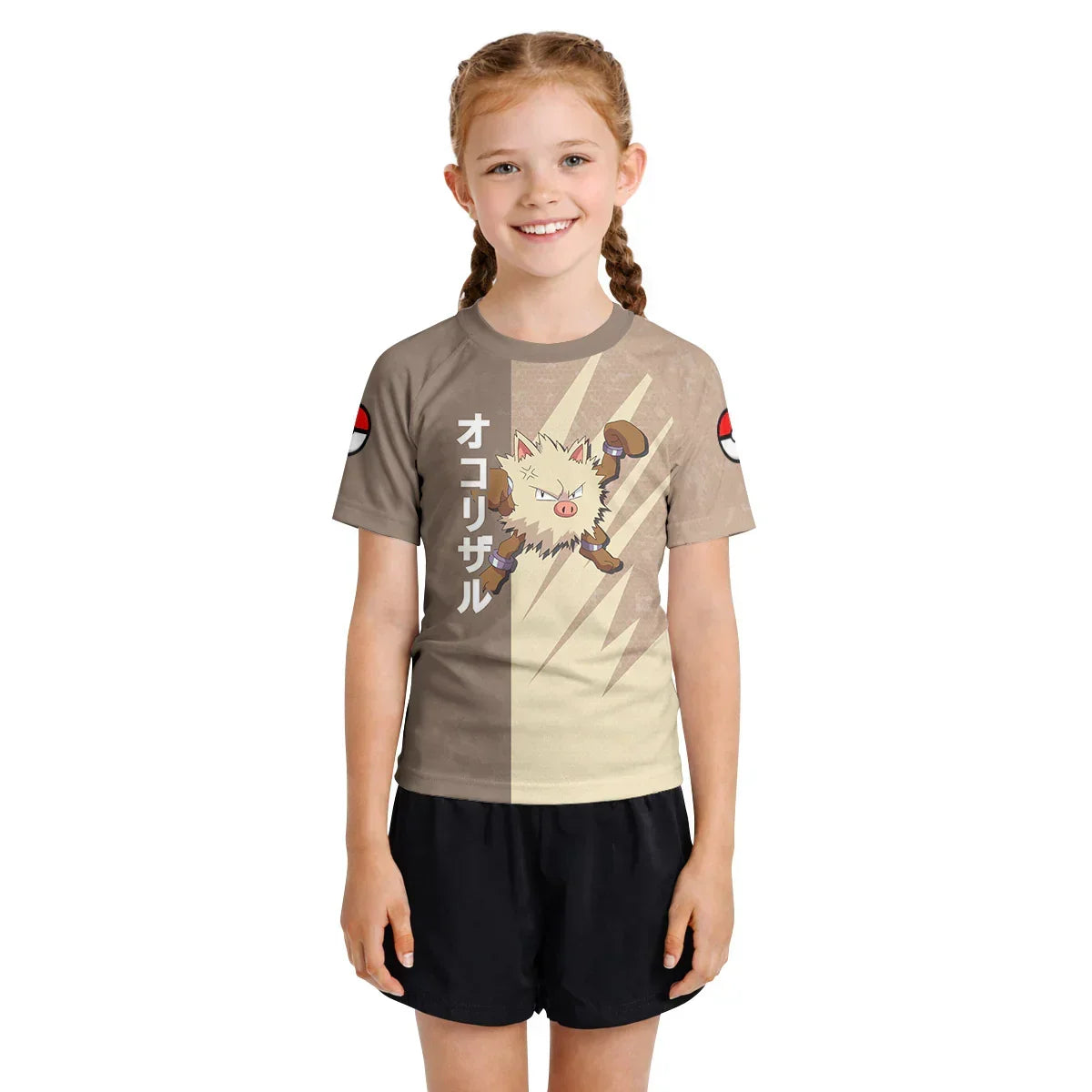 Pokemon Primeape Kids Rash Guard
