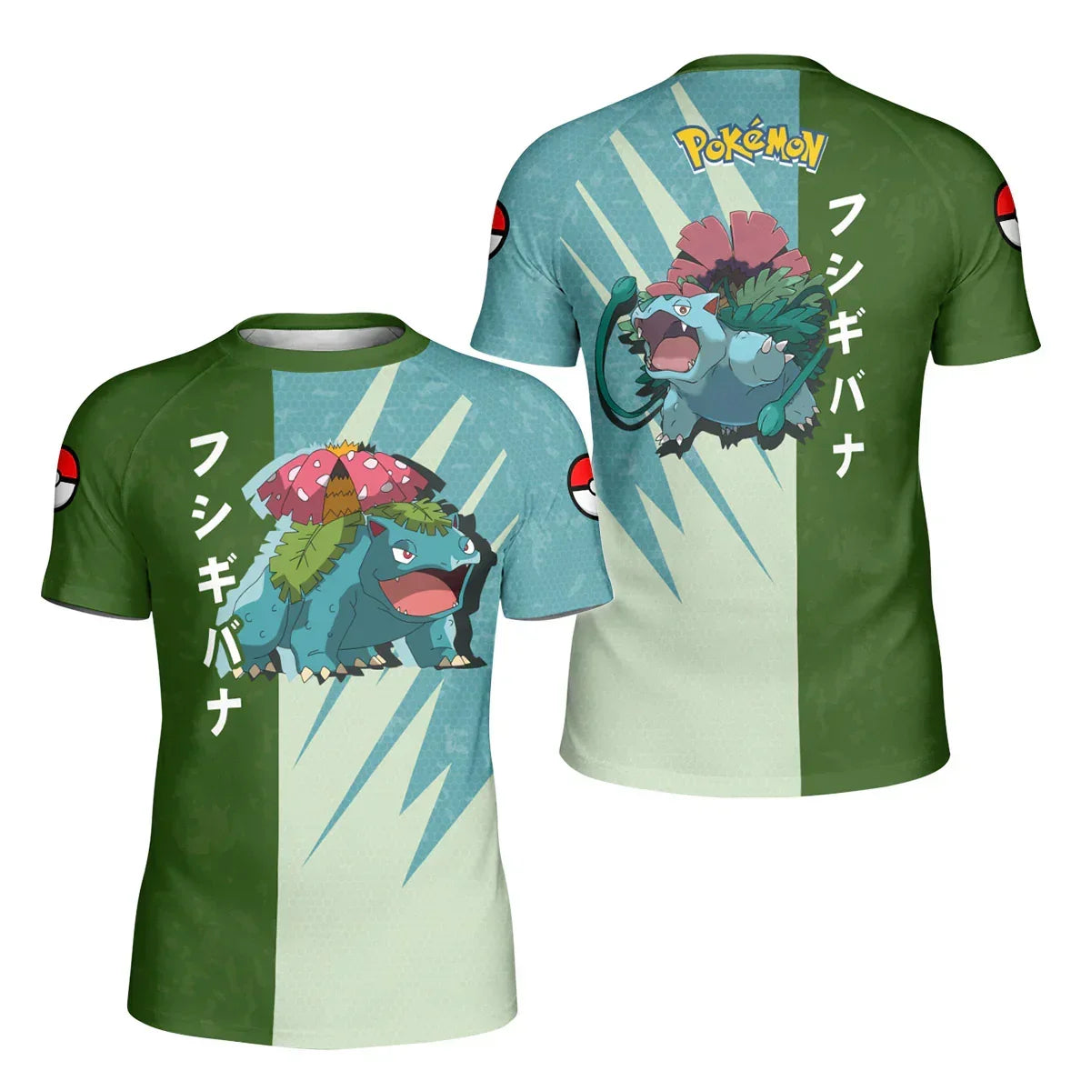 Pokemon-Venusaur-Vine-Whip-Kids-Rash-Guard