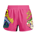 Pop Art Rocket Energy Pink Kids Grappling Shorts