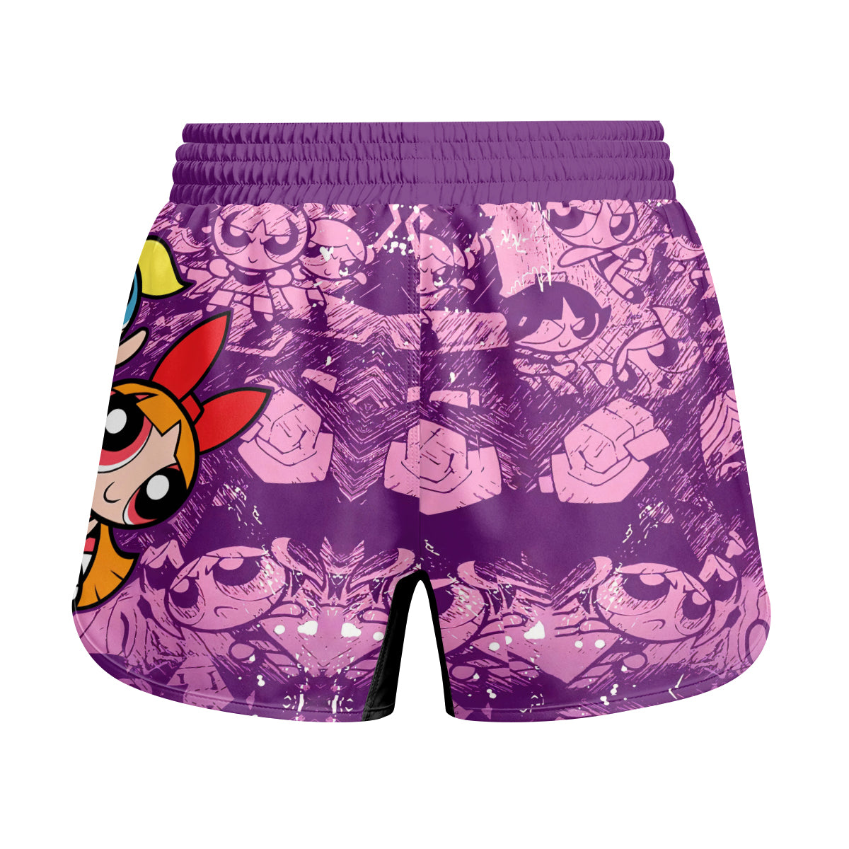 Powerpuff Girl Trio Violet Kids Grappling Shorts