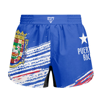 Puerto Rican Spirit Shield Kids Grappling Shorts