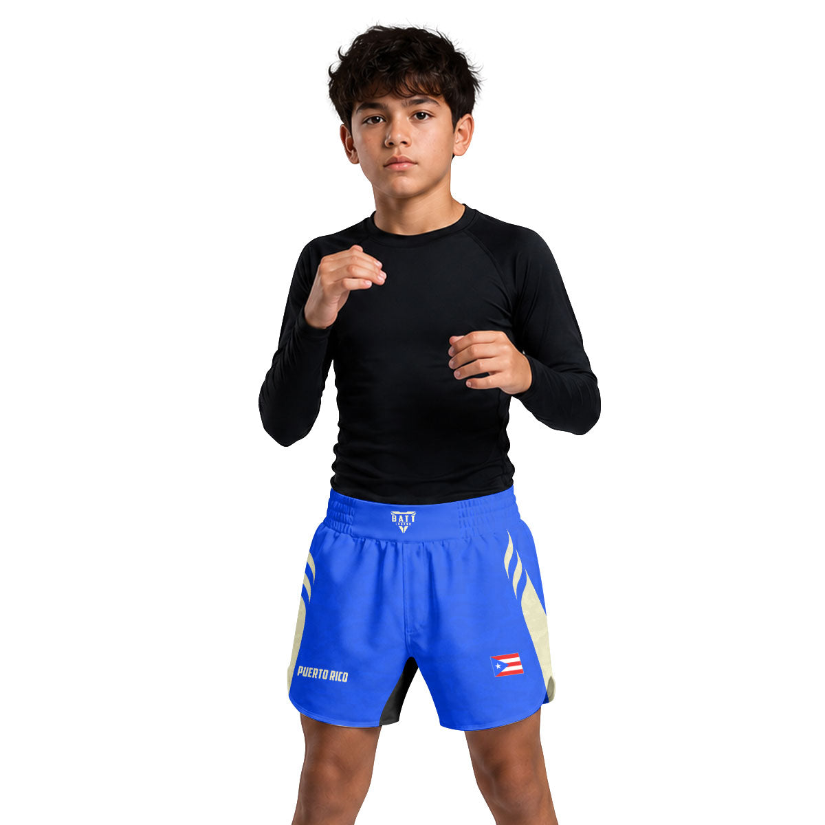 Puerto Rico Heritage Force Kids Grappling Shorts