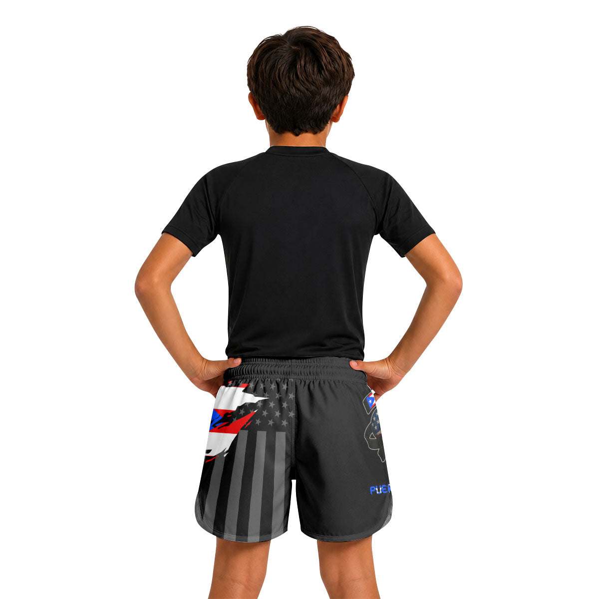 Puerto Rico Phantom Division Kids Grappling Shorts