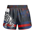 Puerto Rico Skull Fighter Kids Grappling Shorts