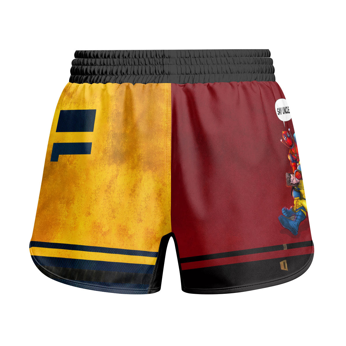 Say Uncle Deadpool And Wolverine Kids Grappling Shorts
