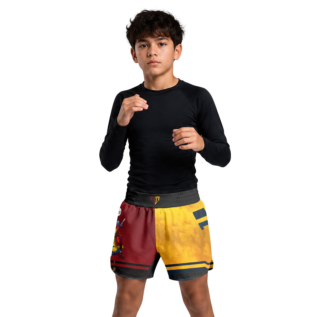 Say Uncle Deadpool And Wolverine Kids Grappling Shorts