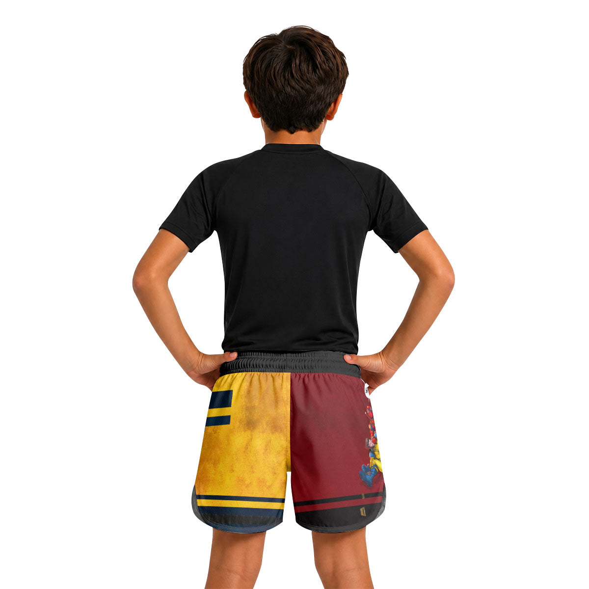 Say Uncle Deadpool And Wolverine Kids Grappling Shorts