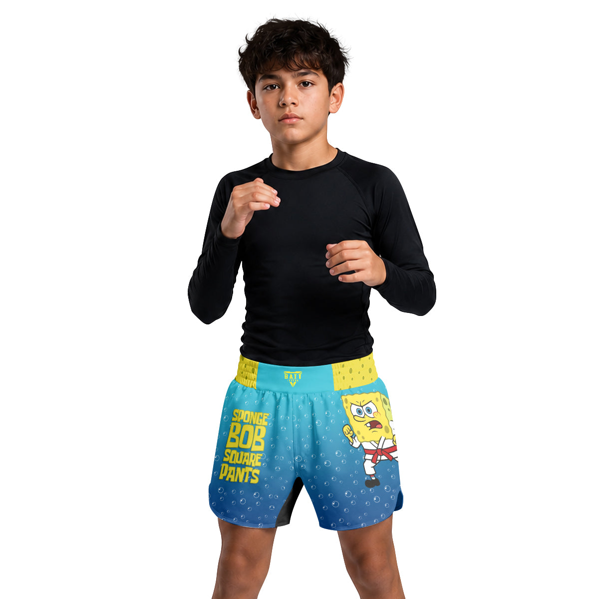 Spongebob Martial Art Kids Grappling Shorts