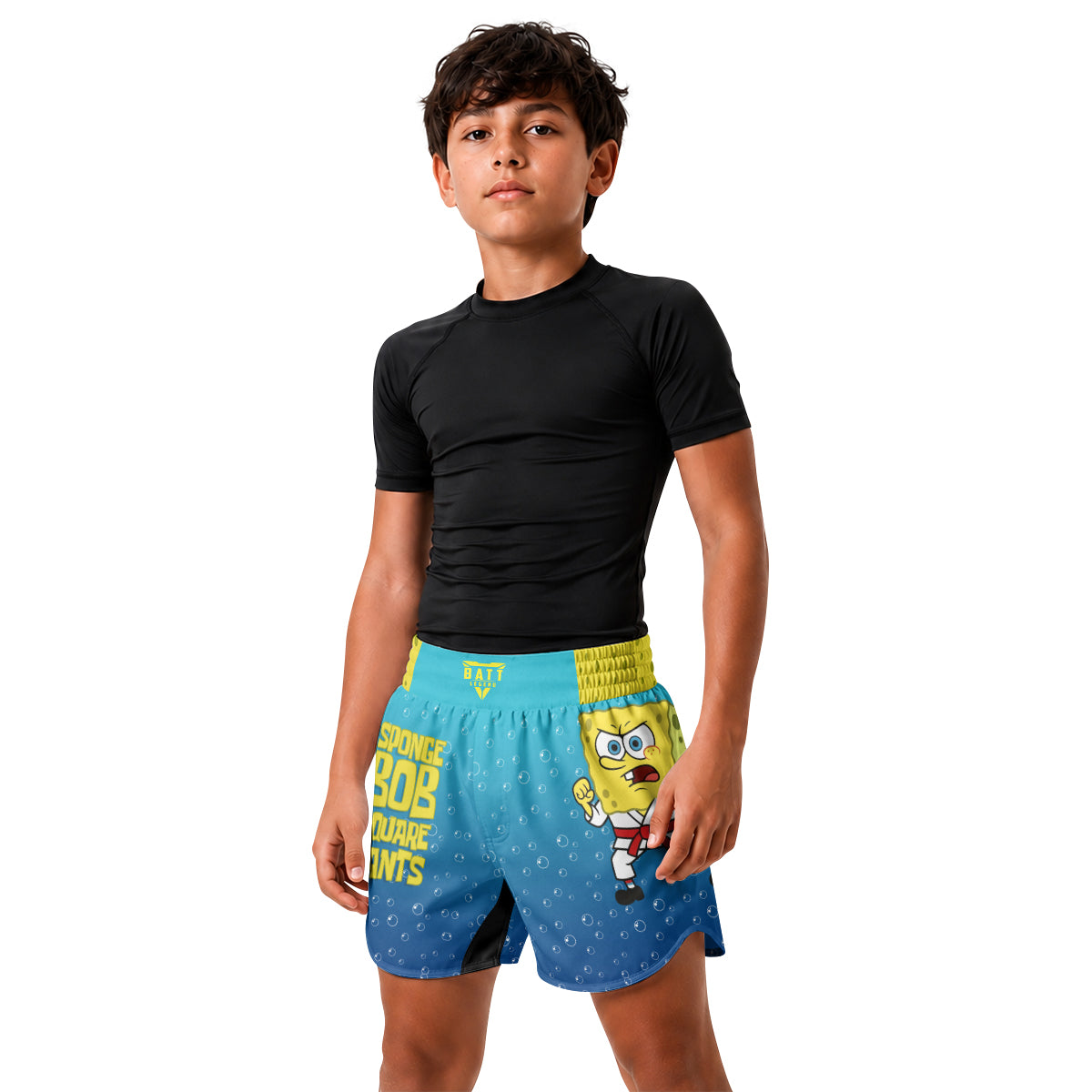 Spongebob Martial Art Kids Grappling Shorts