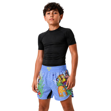 SpongeBob Sea Warrior Kids Grappling Shorts