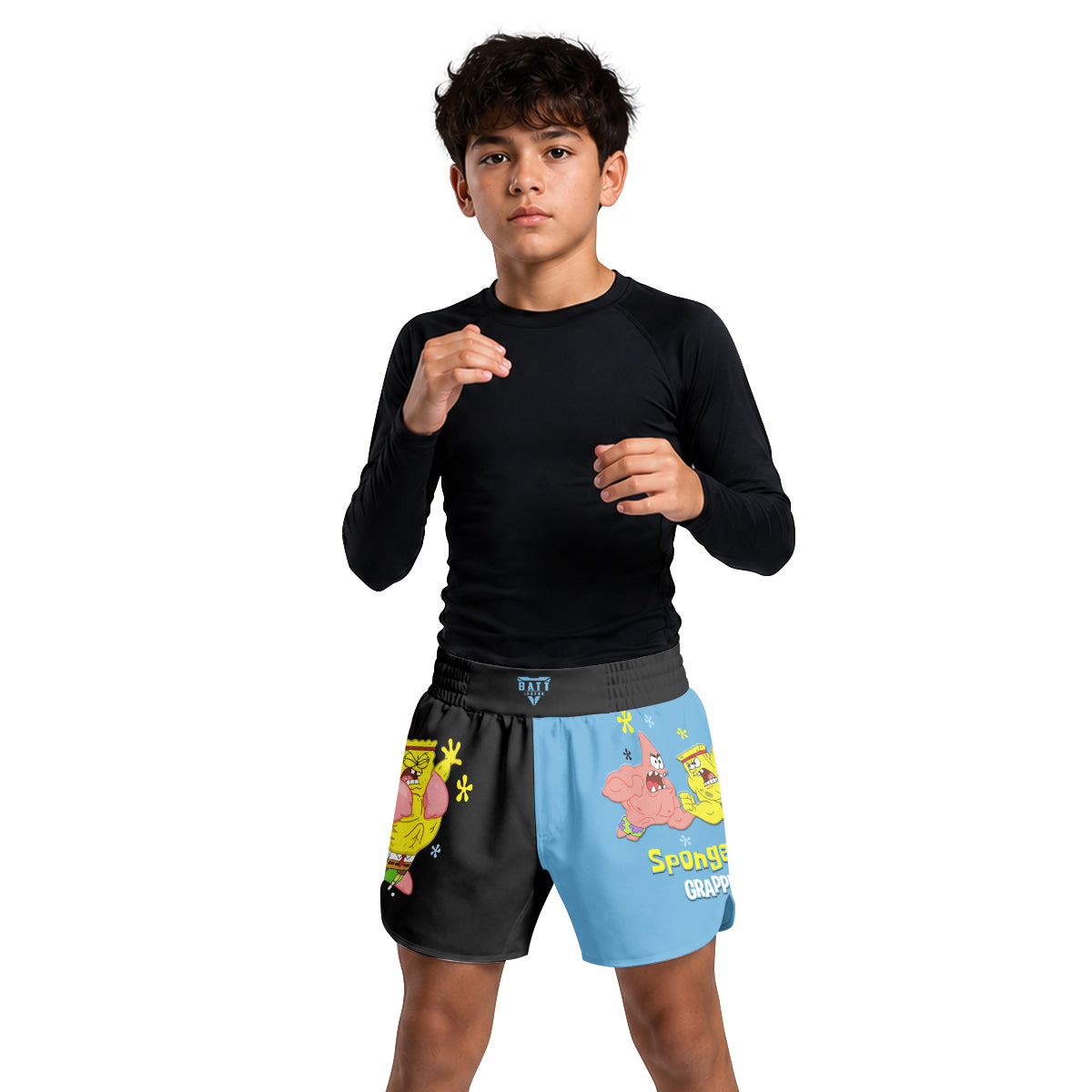 SpongeBob Versus Patrick Kids Grappling Shorts