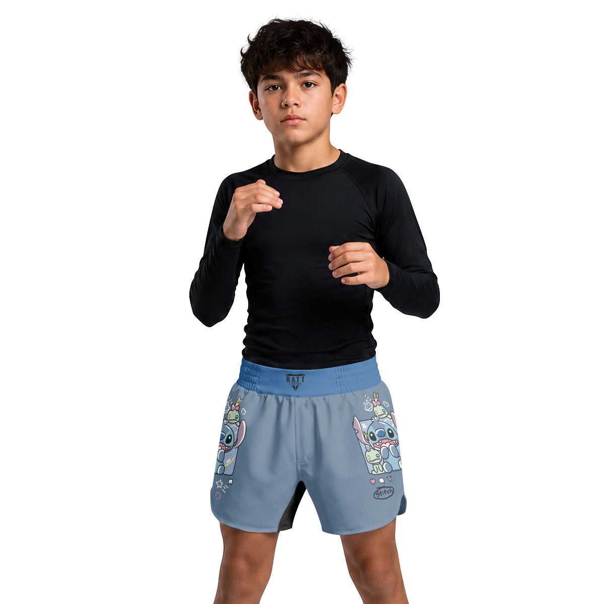 Stitch and Friends Kids Grappling Shorts