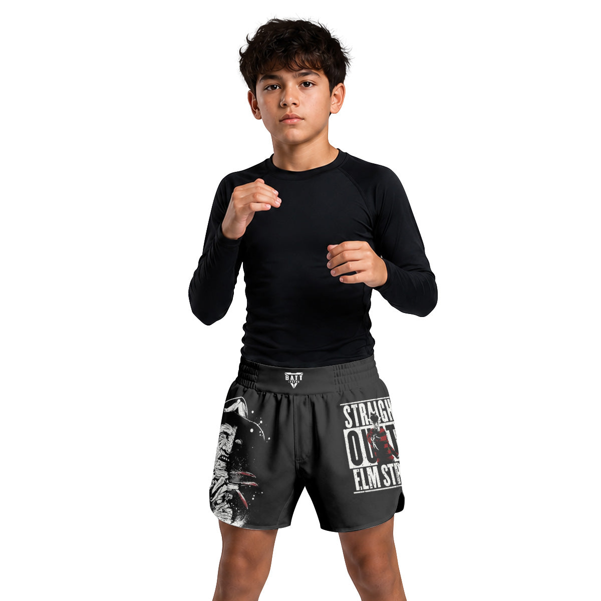 Straight Outta Elm Street Kids Grappling Shorts
