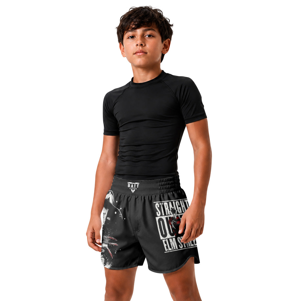 Straight Outta Elm Street Kids Grappling Shorts