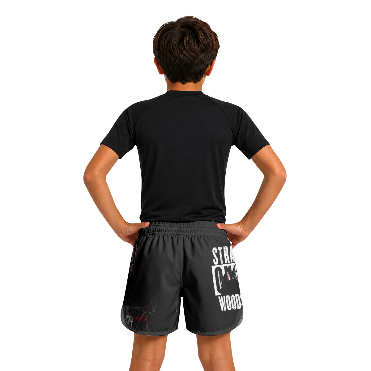 Straight Outta Woodsboro Kids Grappling Shorts