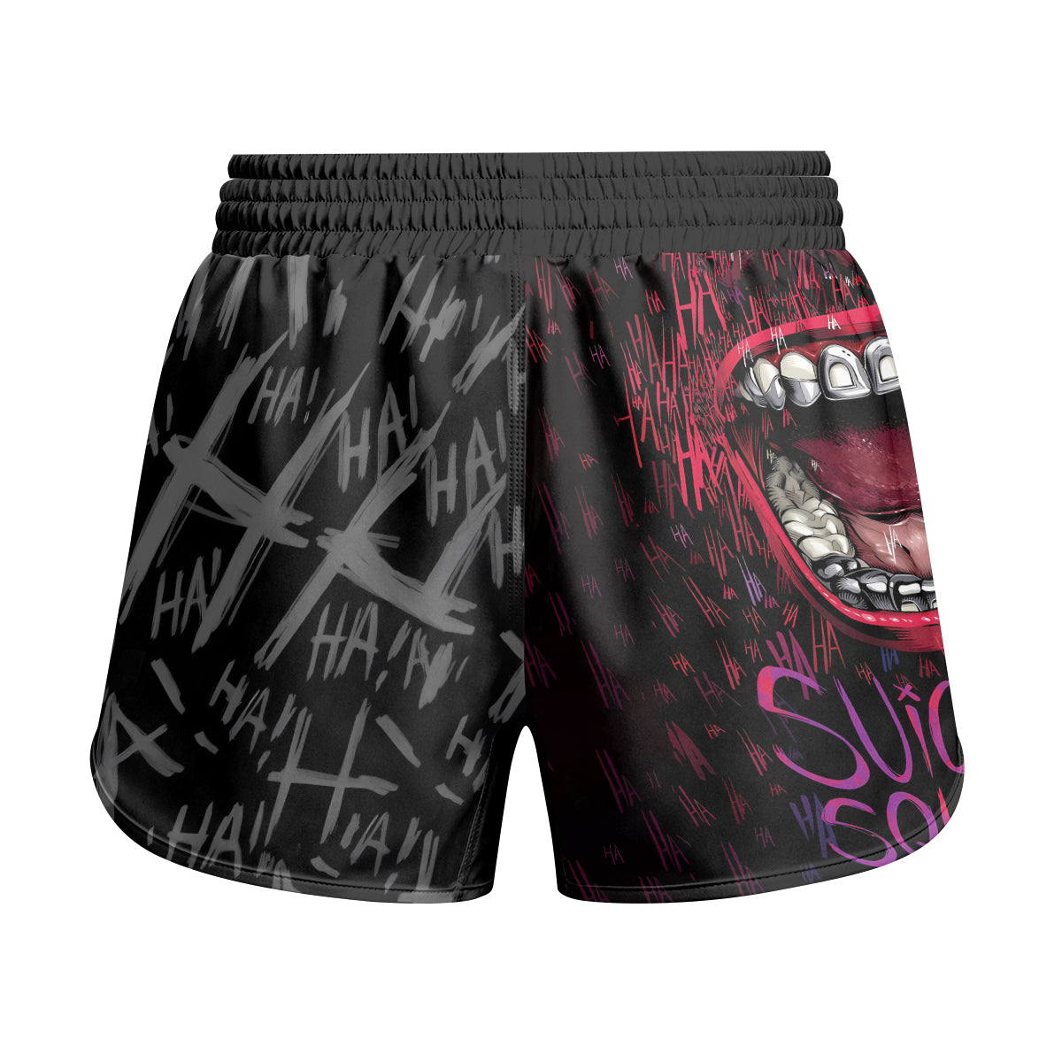 Suicide Squad Joker Smile Kids Grappling Shorts