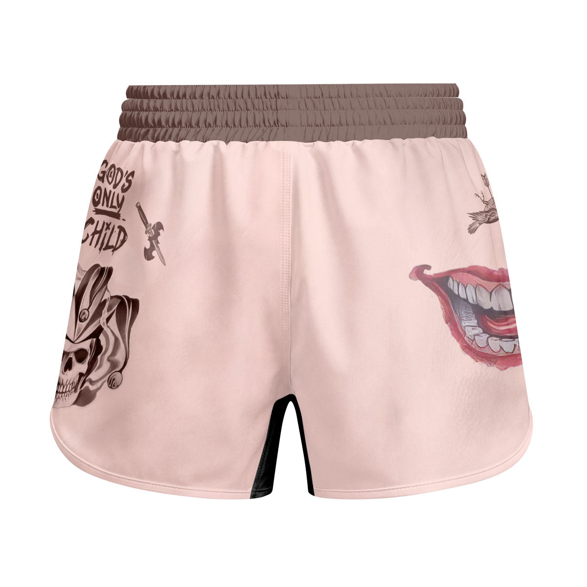Suicide Squad Joker Tattoo Kids Grappling Shorts