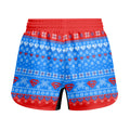 Super Man Christmas Snowflake Kids Grappling Shorts