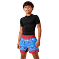 Super Man Christmas Snowflake Kids Grappling Shorts
