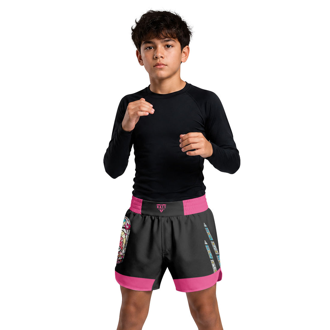 Sweet Melody Angel Glow Kids Grappling Shorts
