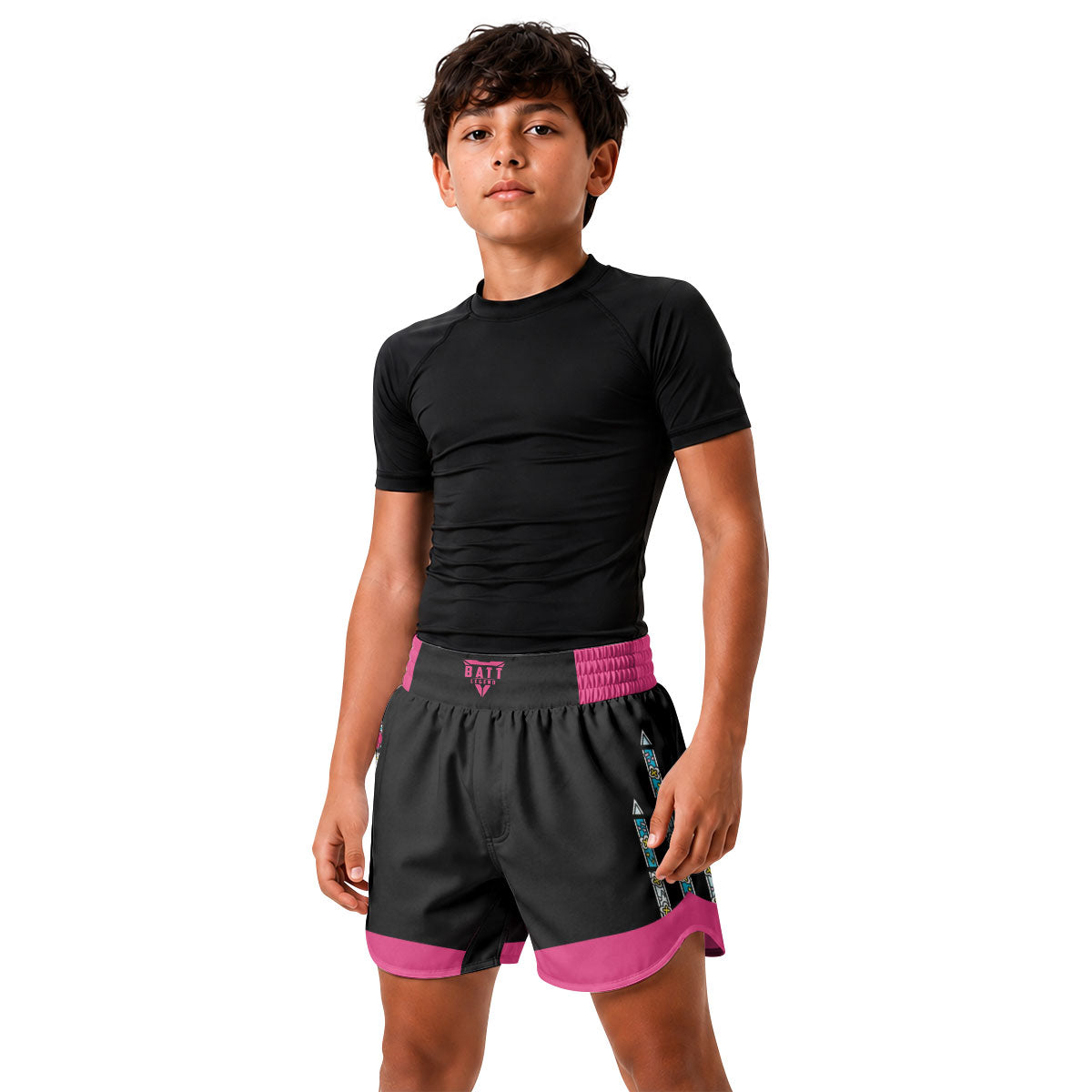 Sweet Melody Angel Glow Kids Grappling Shorts