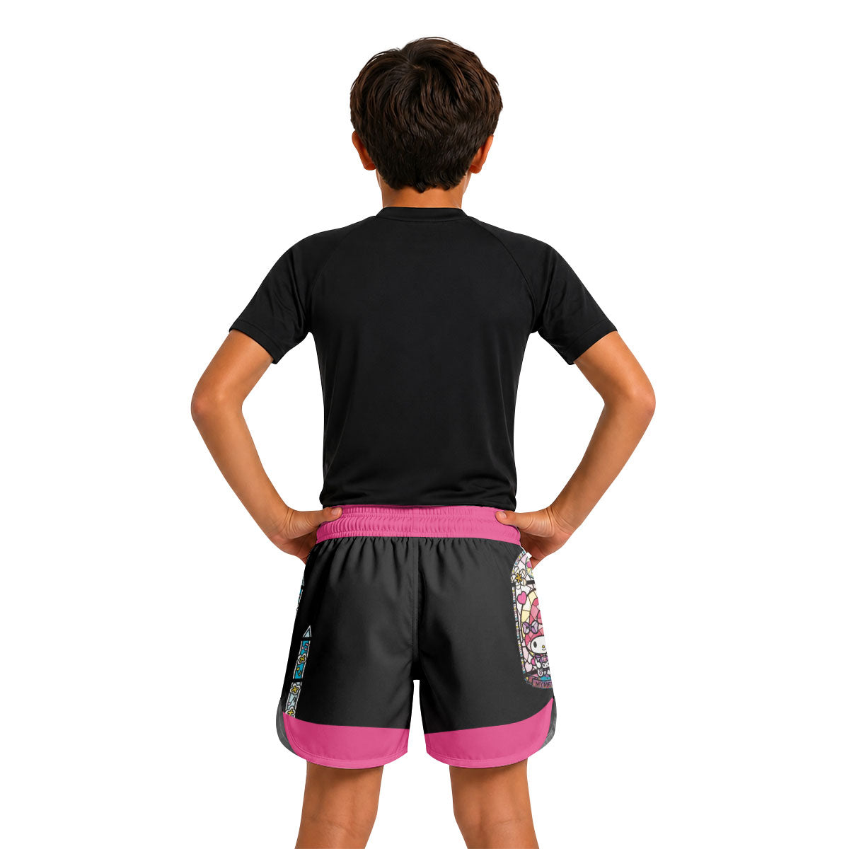 Sweet Melody Angel Glow Kids Grappling Shorts