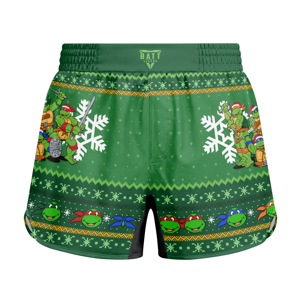Teenage Mutant Ninja Turtles Christmas Kids Grappling Shorts