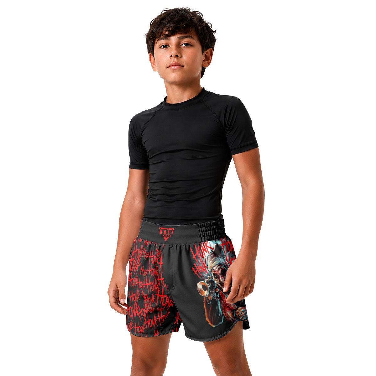Terrifier Killer Clown Kids Grappling Shorts