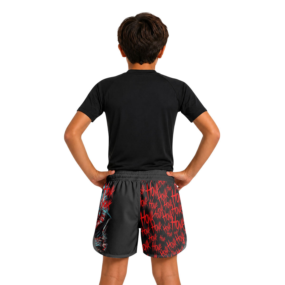 Terrifier Killer Clown Kids Grappling Shorts