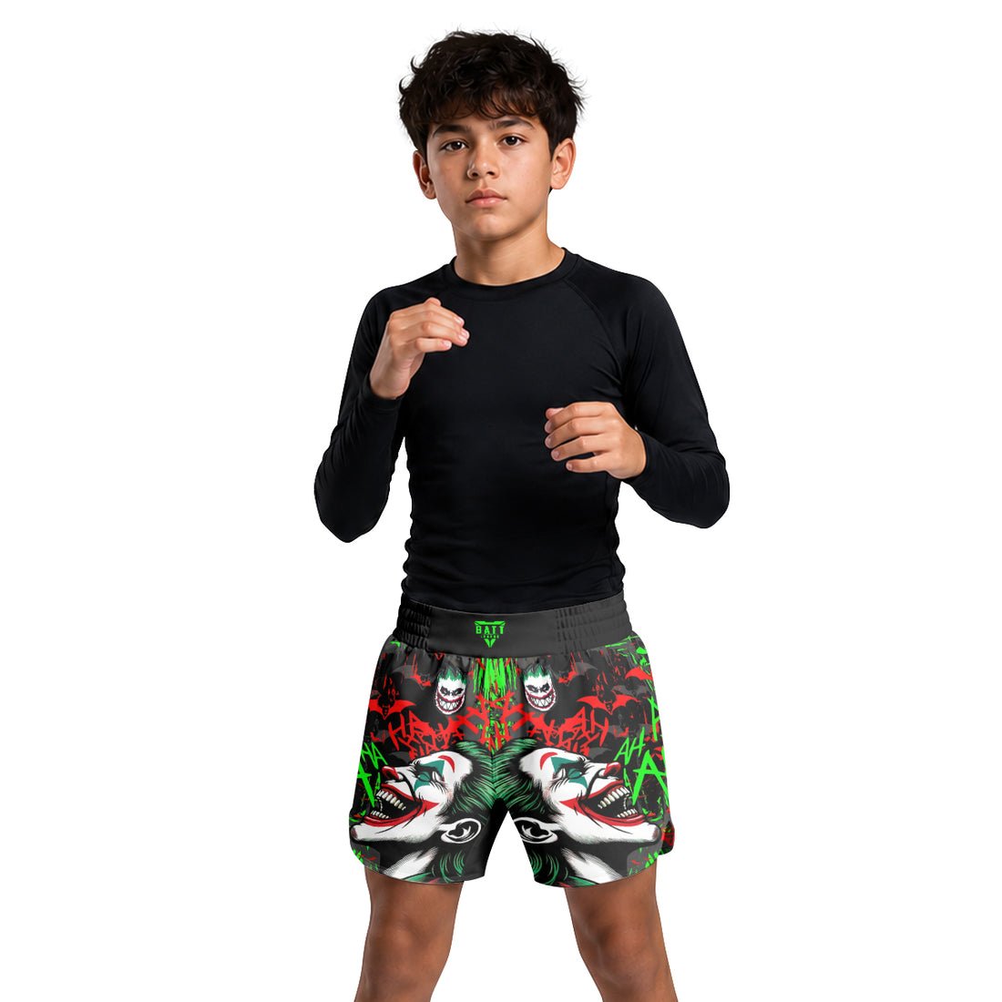 The Joker Laught Kids Grappling Shorts