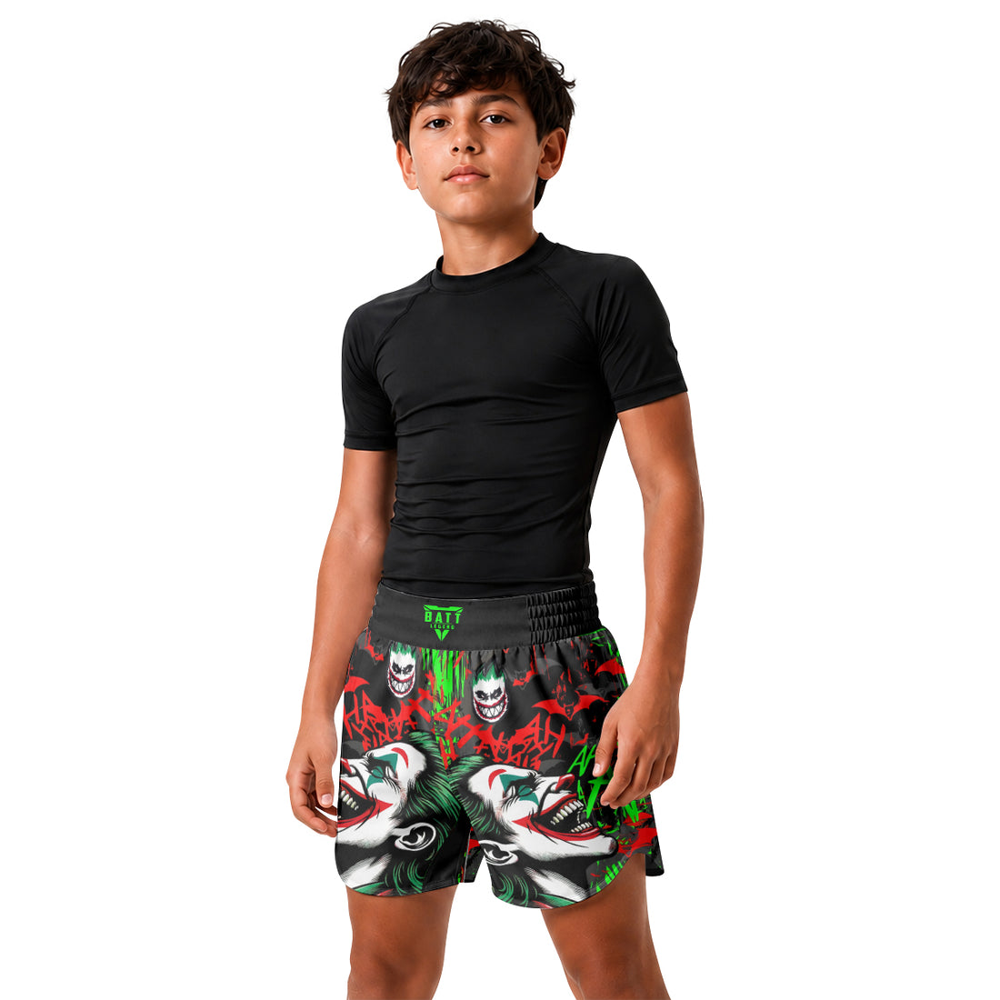 The Joker Laught Kids Grappling Shorts